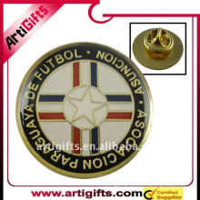 round zinc alloy metal garment badge pin